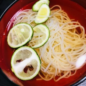 さっぱり！すだちそうめん♬